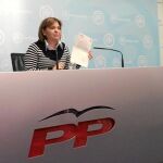 La presidenta del PPCV, Isabel Bonig, compareció ayer ante los medios de comunicación