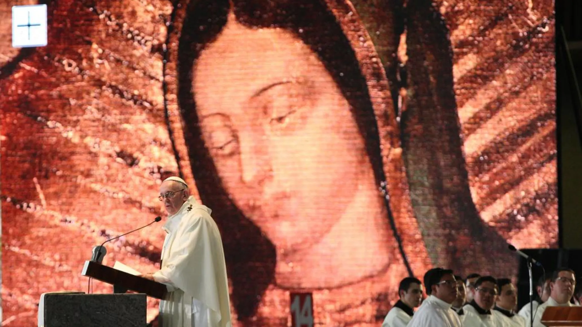 El Papa Francisco celebra una misa en la Basílica de Guadalupe, en Ciudad de México