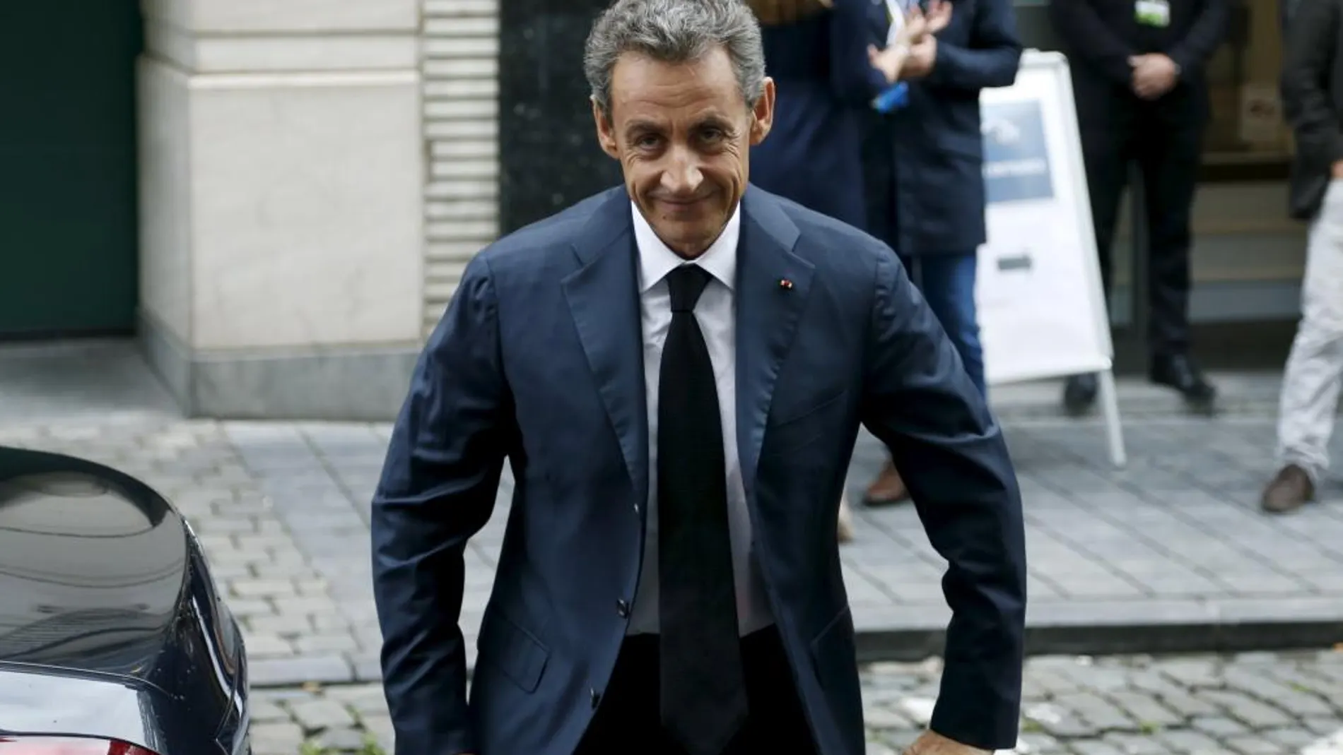El ex presidente francés, Nicolas Sarkozy, la semana pasada en Bruselas
