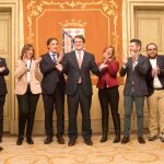 El alcalde de Salamanca, Alfonso Fernández Mañueco, se despide arropado por su equipo
