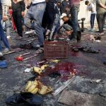 La sangre de las víctimas cubre las calles del mercado