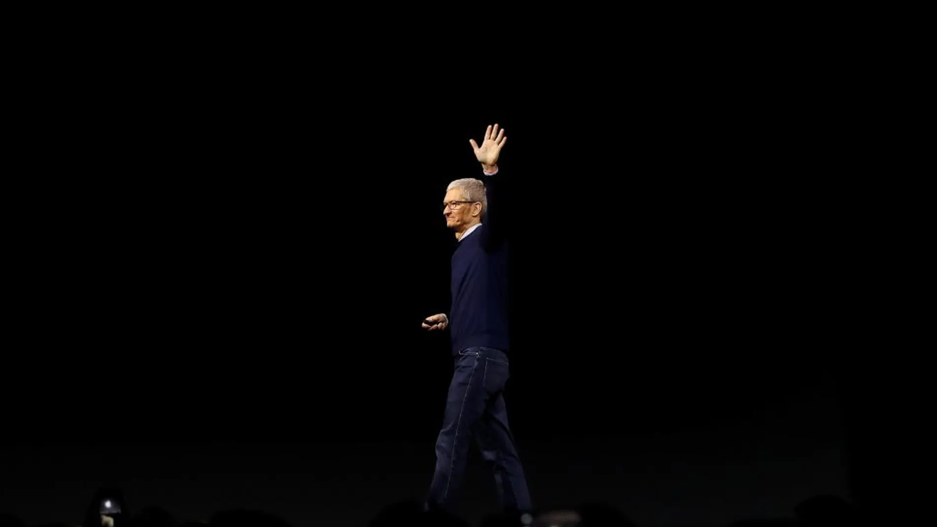 El CEO de Apple, TimCook, durante el evento anual de desarrolladores