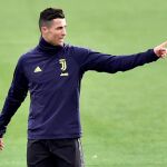 Ronaldo, en el último entrenamiento de la Juventus