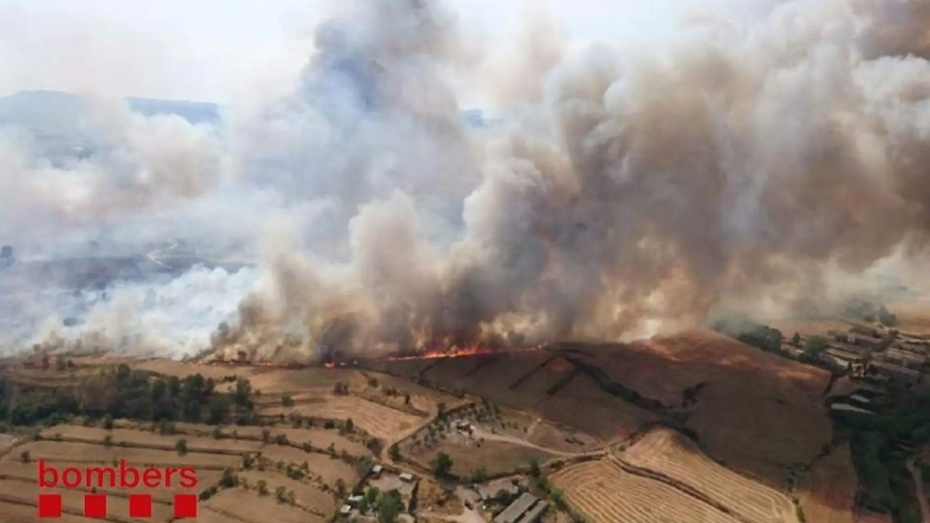 Controlado el incendio de Sant Fruitós, que ha afectado una zona de 150 hectáreas