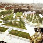 Recreación del proyecto que votaron los vecinos para los jardines