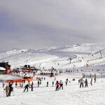 Aspecto reciente de la estación de esquí de La Covatilla, en plena sierra de Béjar (Salamanca)