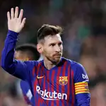  El Villamarín aplaude y ovaciona a Messi