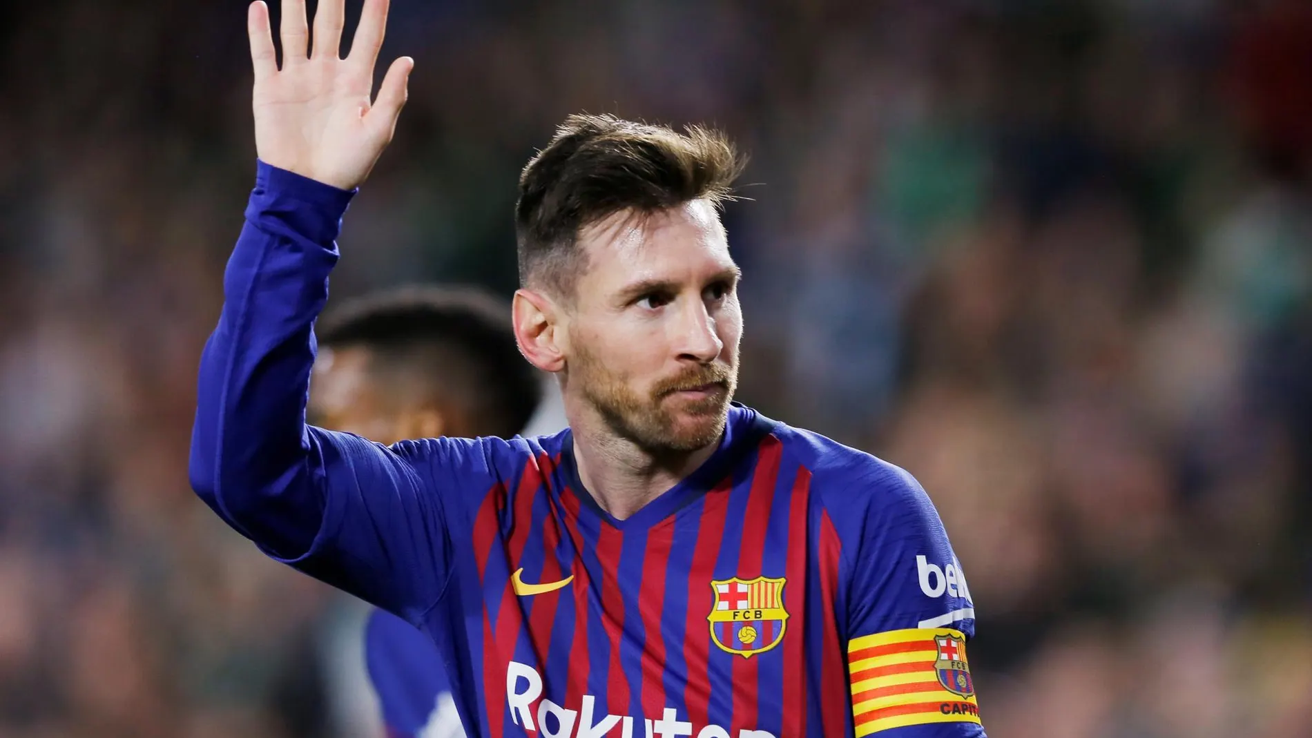 Messi celebra uno de sus goles