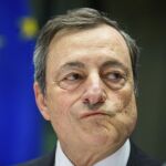 El presidente del Banco Central Europeo (BCE), Mario Draghi durante una comparecencia en Bruselas.