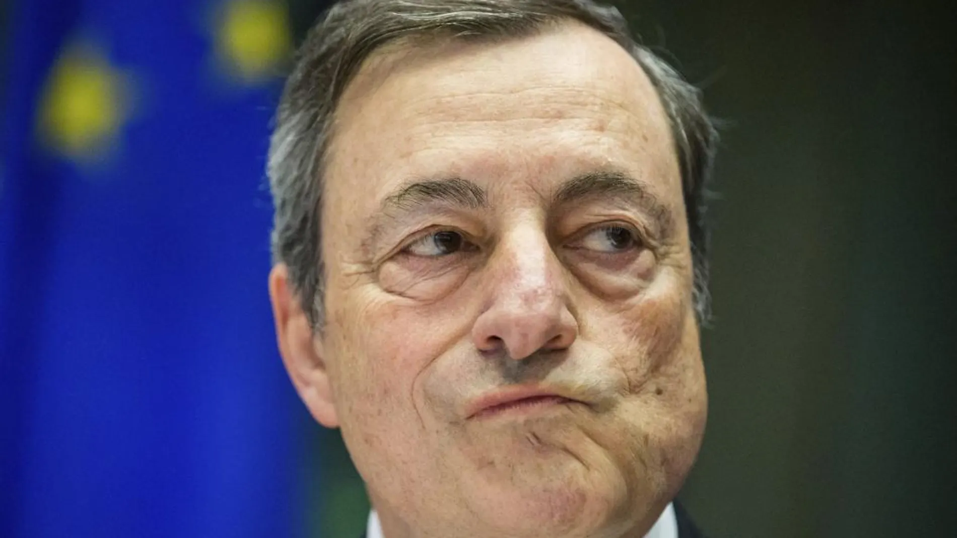 El presidente del Banco Central Europeo (BCE), Mario Draghi durante una comparecencia en Bruselas.