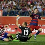 Lionel Messi marca el segundo gol de su equipo