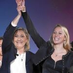 Le Pen, con su sobrina Marion