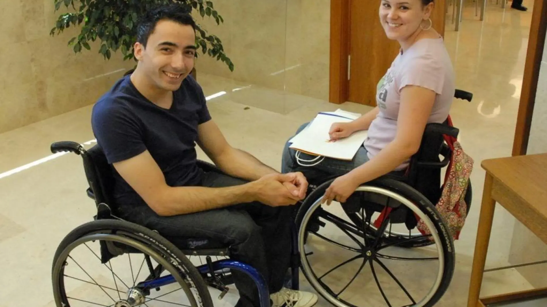 Estudiantes con discapacidad de la Universidad de Burgos