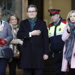 Fotografía de archivo del expresidente de la Generalitat Artur Mas, la exvicepresidenta Joana Ortega y la exconsellera Irene Rigau