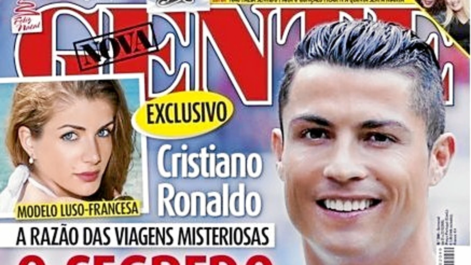 La portada de la revista «Nova Gente» que desvela el supuesto romance entre Martins y Cristiano Ronaldo