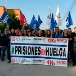 Representantes sindicales se manifestaron el pasado 24 de octubre en la Región de Murcia para exigir una mejora de las condiciones laborales y salariales de las instituciones penitenciarias