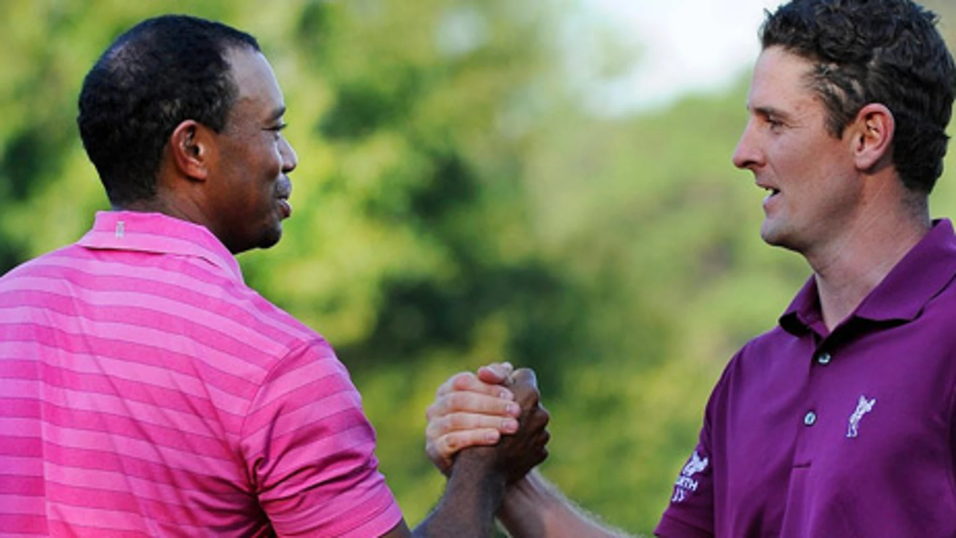 Tiger Woods y Justin Rose