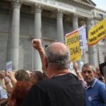 Protesta ante el Congreso para exigir pensiones dignas