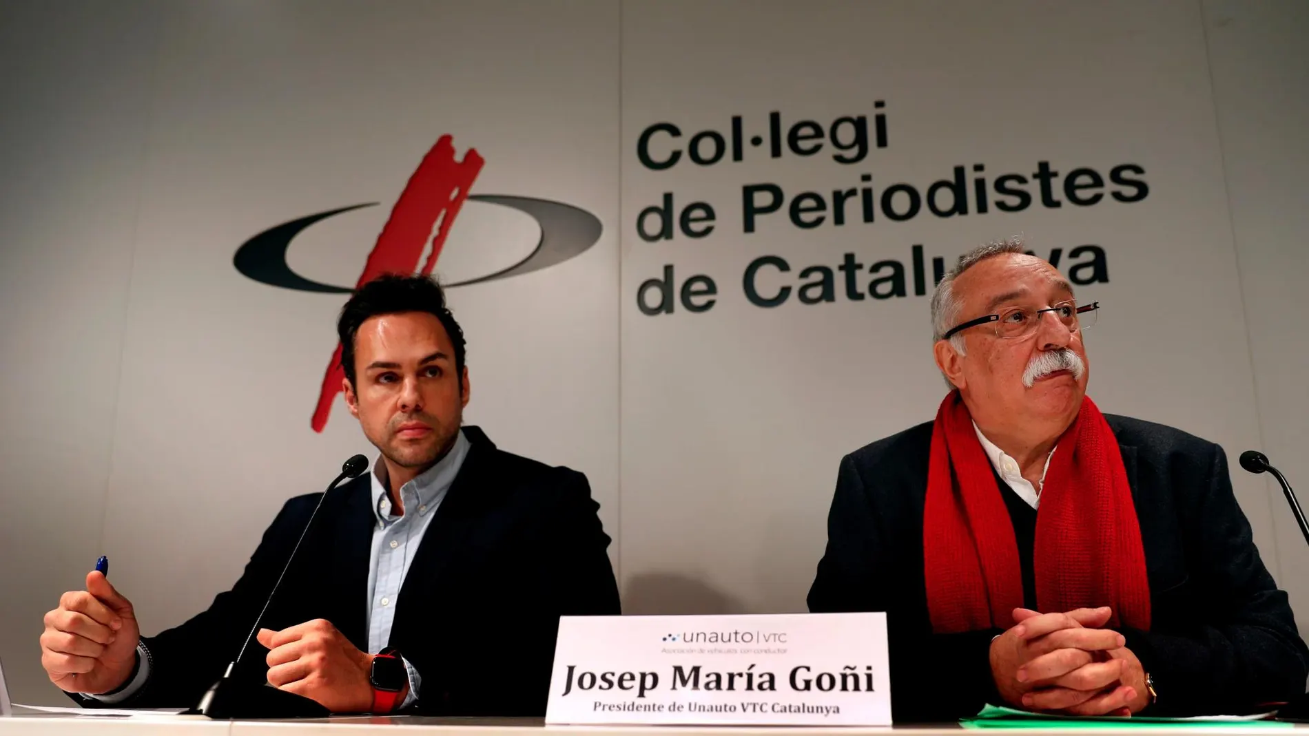 Eduardo Martín, presidente de Unauto, y Josep María Goñi, presidente de la asociación en Cataluña