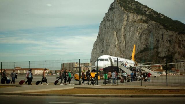 Aeropuerto de la colonia británica.