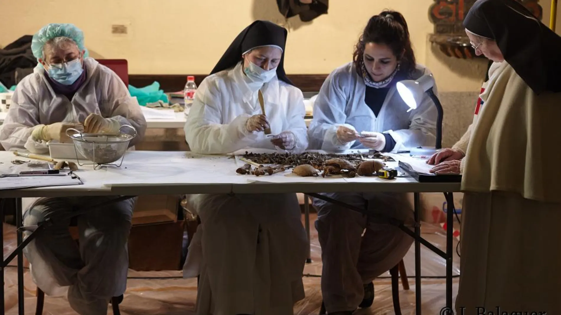 Los trabajos en el convento de las monjas Trinitarias