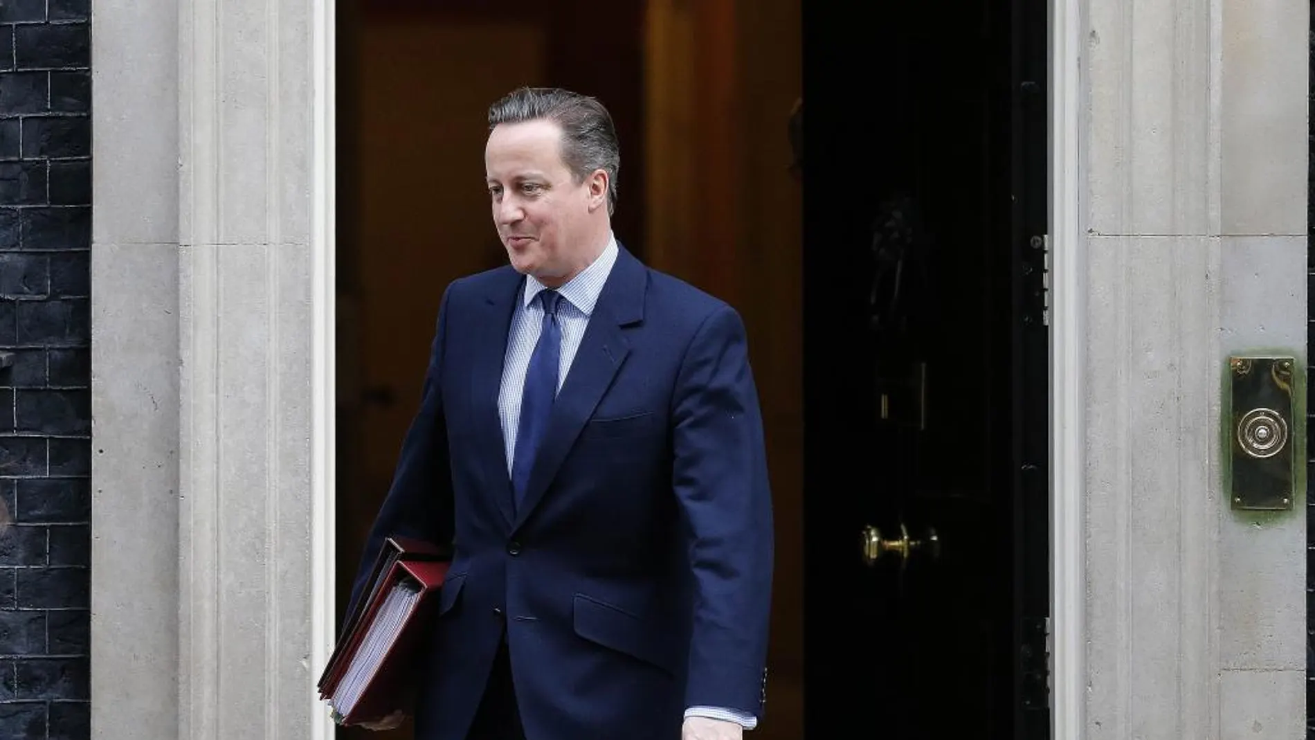 David Cameron saliendo de Downing Street la semana pasada