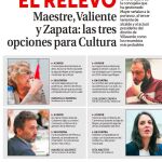 El pasado viernes, LA RAZÓN informó de que Zapata, Maestre y Valiente eran las tres opciones con más posibilidades para asumir parte de las competencias del área de Cultura.