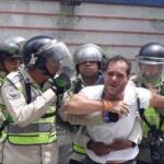 Momento de la detención de Sergio Contreras