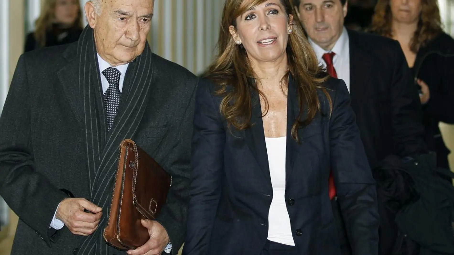 Alicia Sánchez-Camacho, a su llegada hoy a la Ciudad de la Justicia de Barcelon