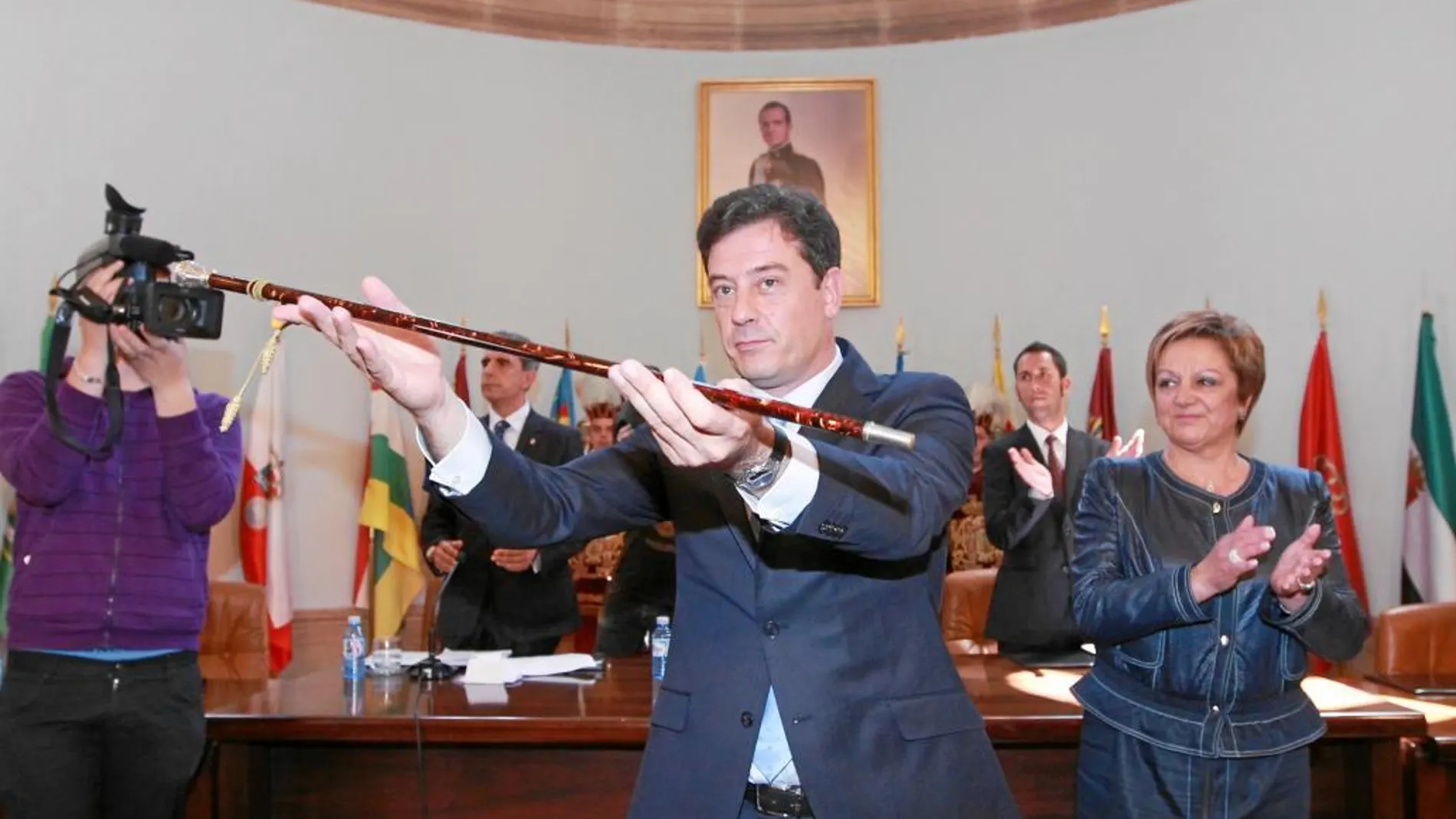 Gómez Besteiro, en su toma de posesión como presidente de la Diputación