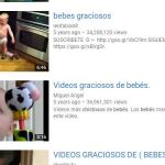 Los vídeos de bebés son muy populares en Youtube