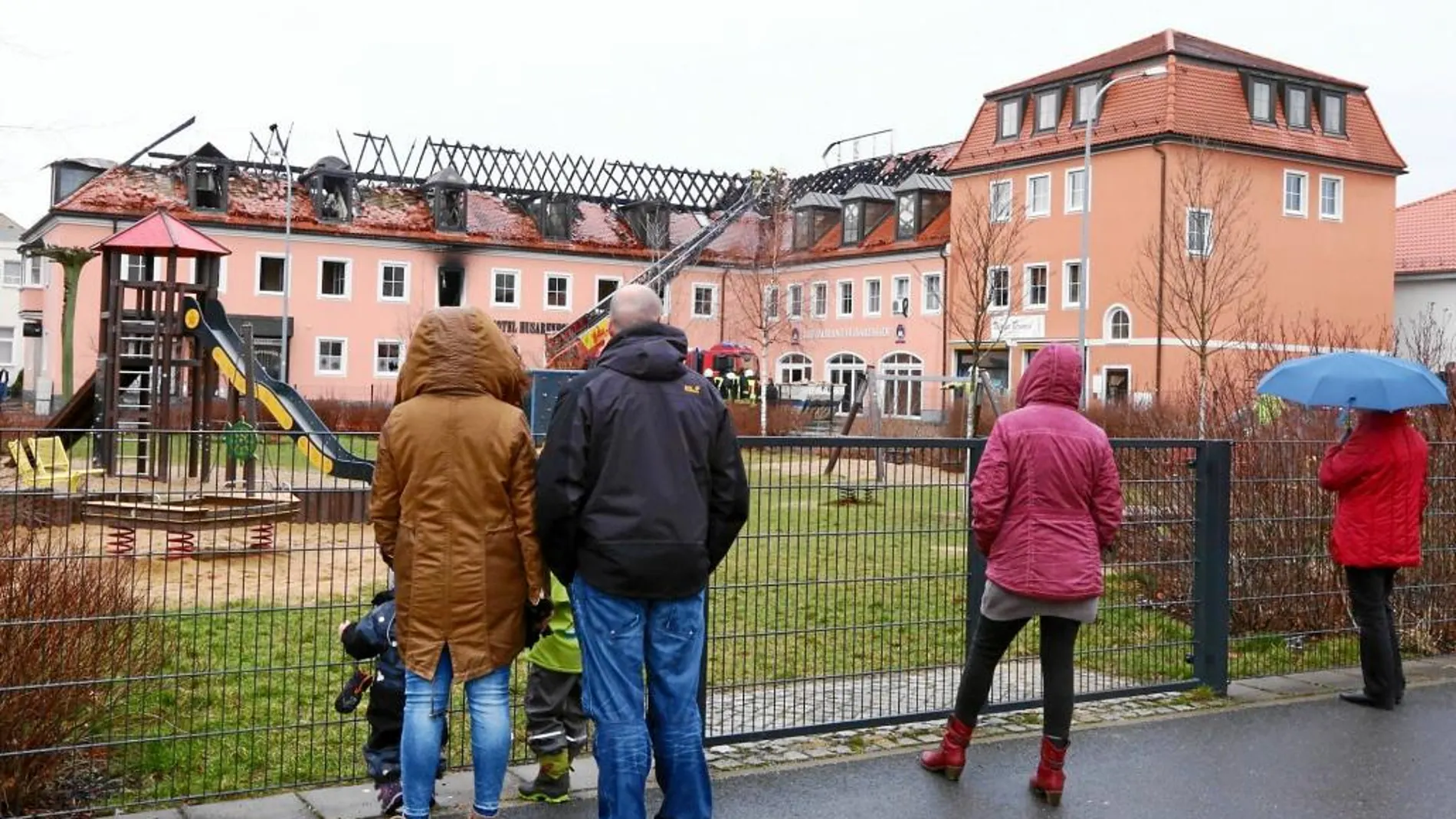 La fachada del hotel de Bautzen, que iba a acoger a 300 asilados en marzo