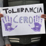 Pancarta en una manifestación contra la violencia machista.