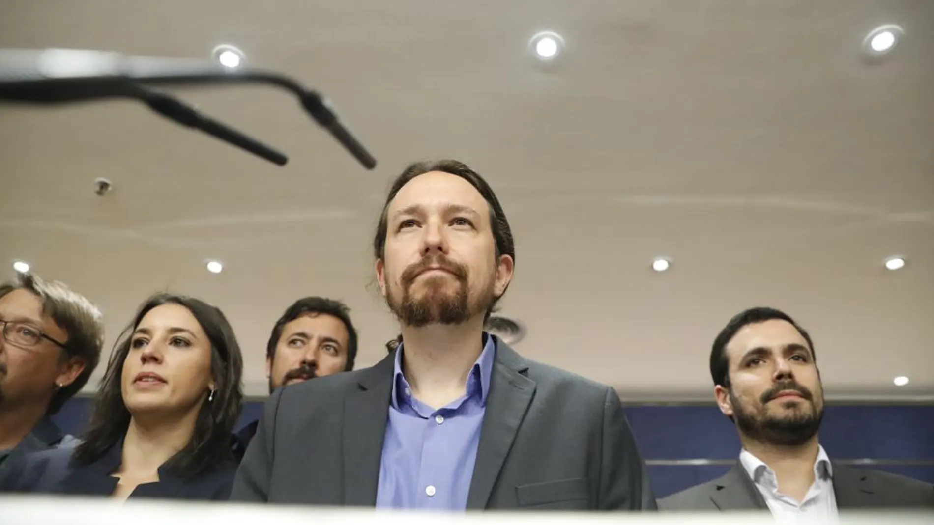 El líder de Podemos, Pablo Iglesias