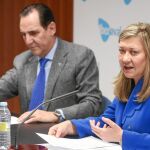Pilar del Olmo presenta, junto a José Rolando Álvarez, el informe anual de Iberaval en 2016