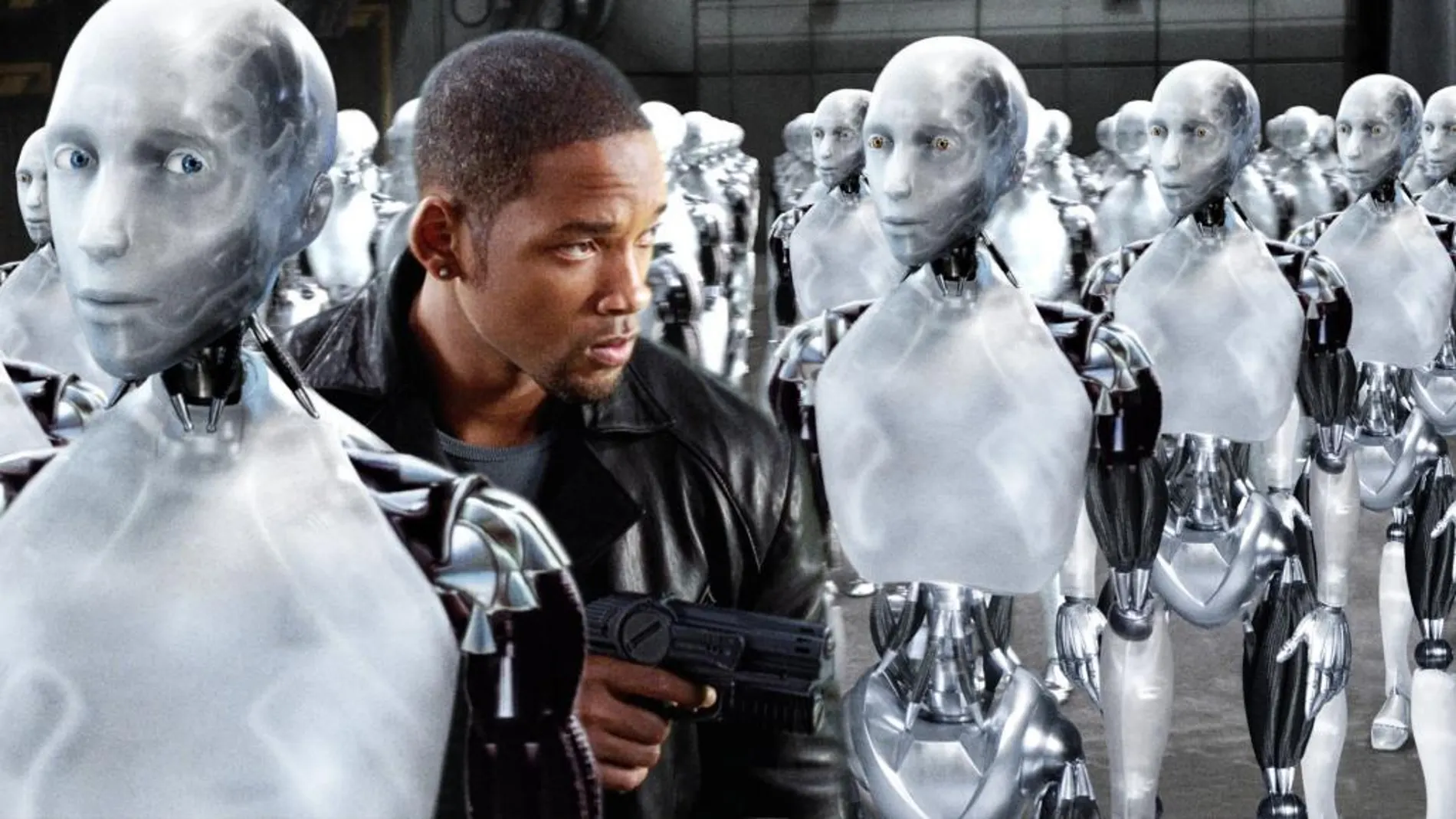 Imagen de la película de Will Smith, "yo, robot"