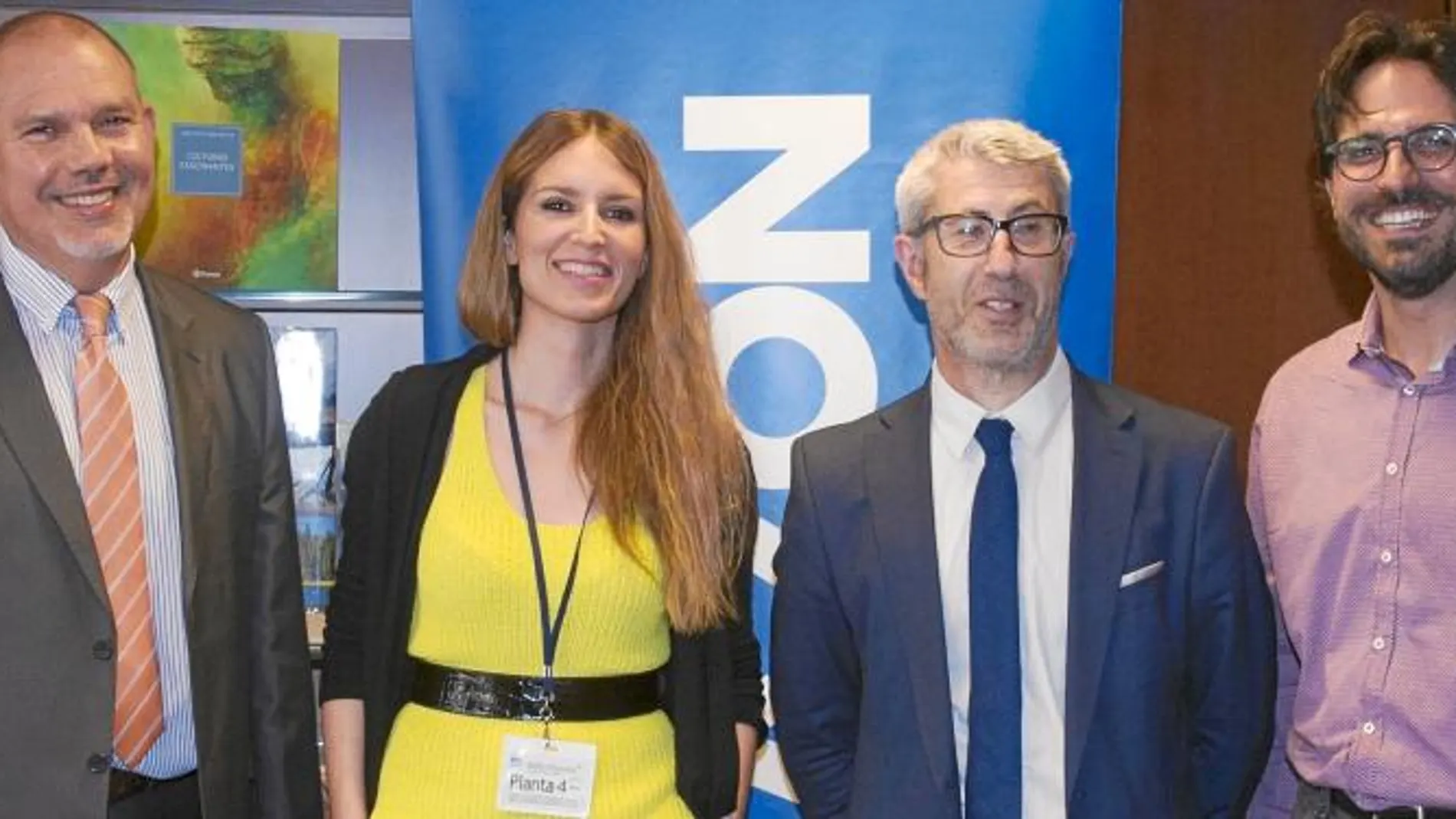 De izquierda a derecha, Sebastià Alegre, Estefanía Martínez, Ángel Miguel y Lluc Pejó