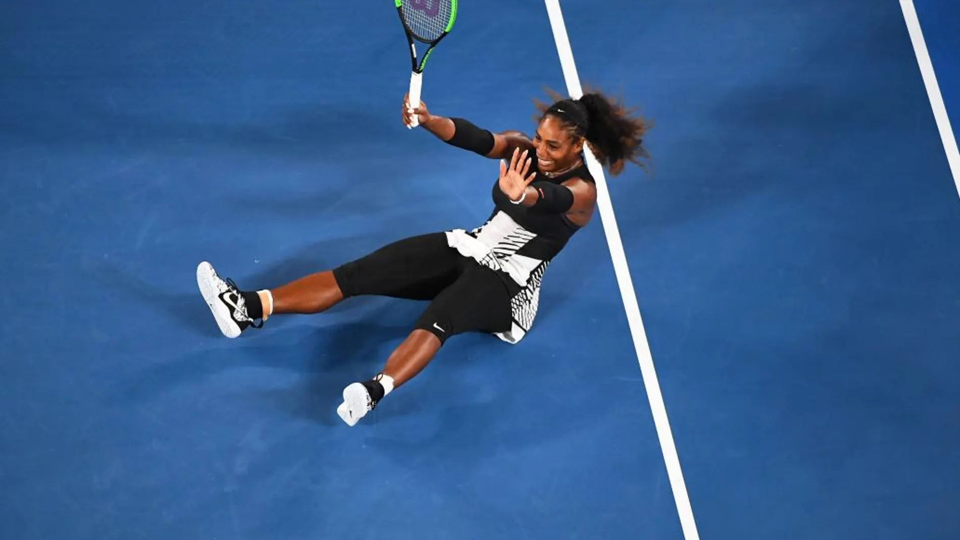 Serena Williams celebra su triunfo