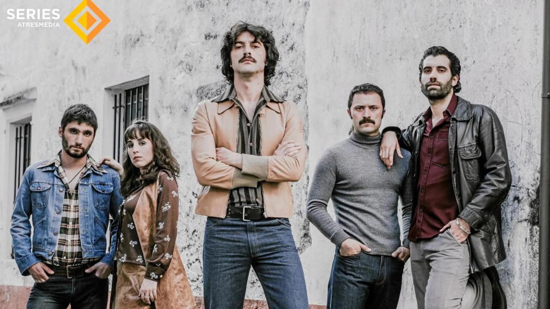 Algunos de los protagonistas de «Fariña», cuyo reparto está compuesto en un noventa por ciento por actores gallegos