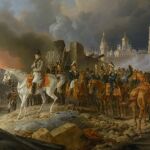 Adam Albrecht es el autor de este cuadro que representa el incendio de Moscú previo a la retirada de las tropas de Napoleón