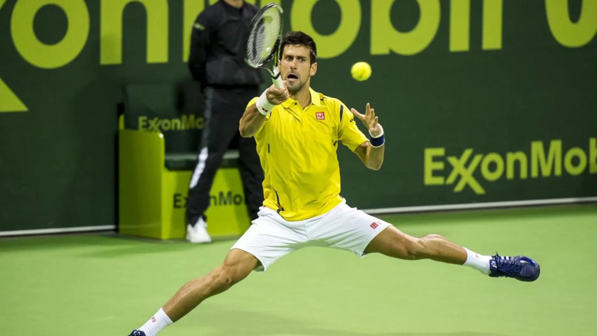 El tenista serbio Novak Djokovic durante el partido ante el argentino Leonardo Mayer