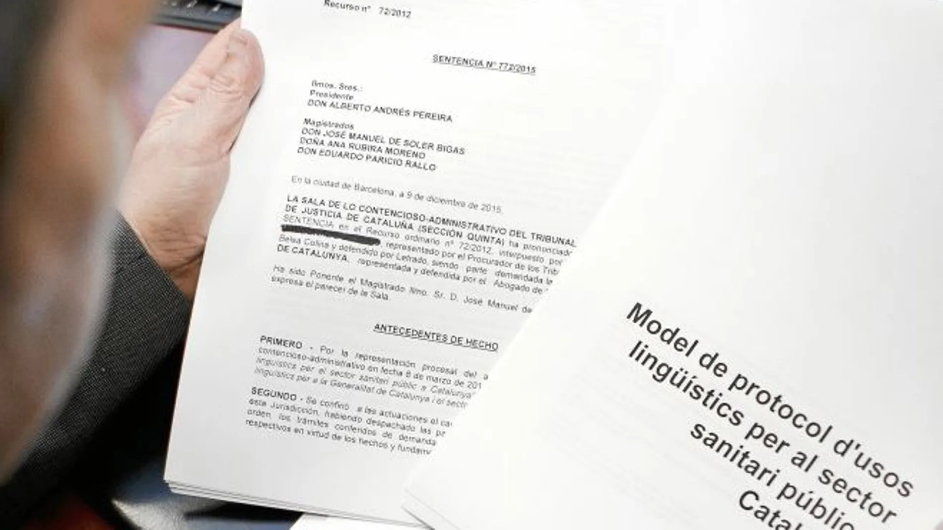 La Generalitat envió un email en 2012 a los funcionarios para informarles del protocolo de usos lingüísticos