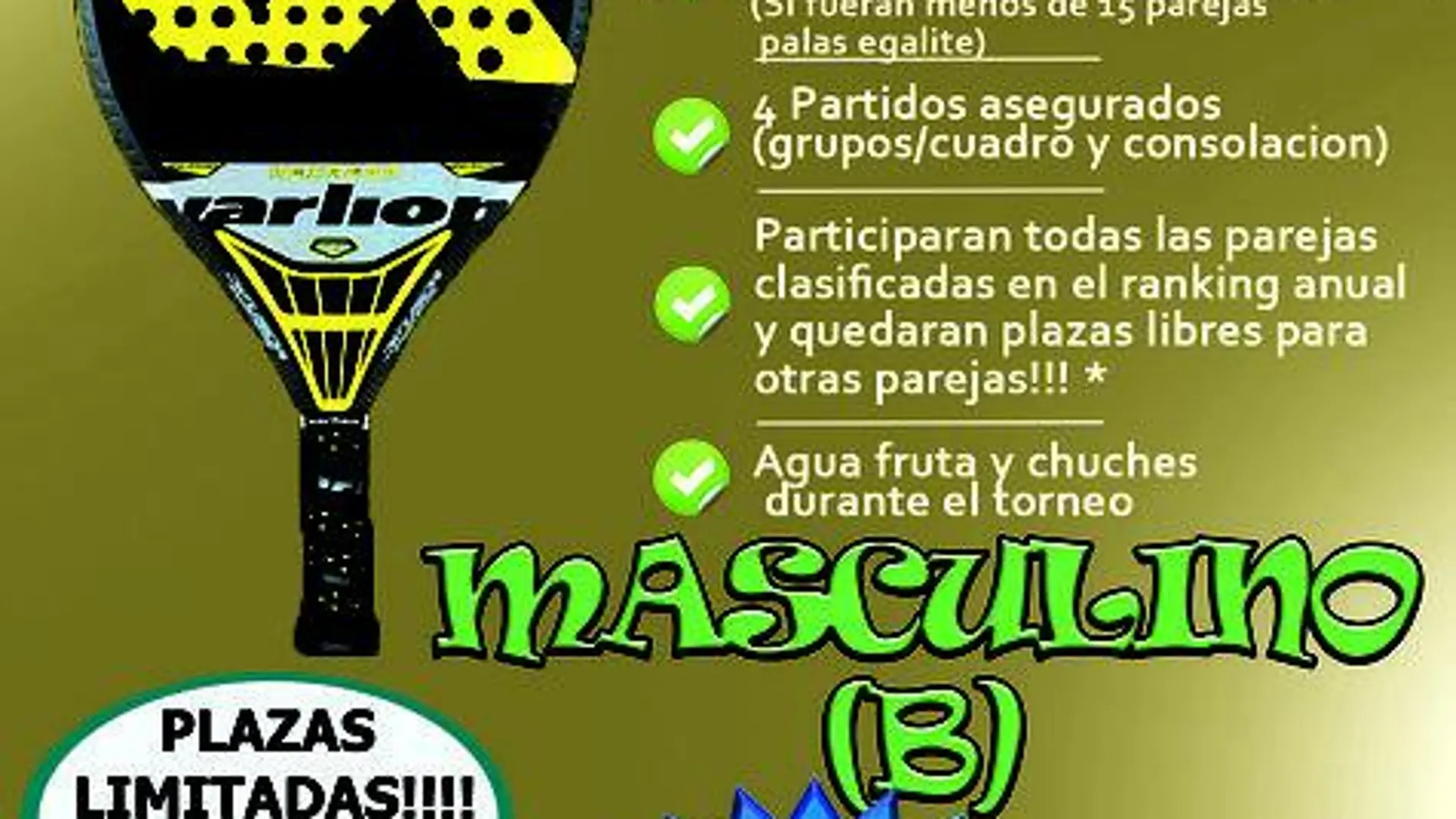 Cartel del torneo