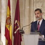 El Rey Felipe VI, durante su discurso en la ceremonia de entrega de los Premios Nacionales de Cultura 2016