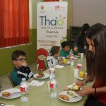 Desayuno saludable que se organizó en un centro escolar de Palencia