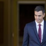 Pedro Sánchez, en la Moncloa, ayer / Foto: Ap