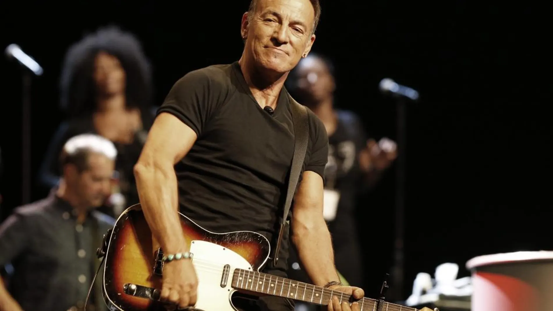 Bruce Springsteen durante un concierto en Ciudad del Cabo en enero de 2014