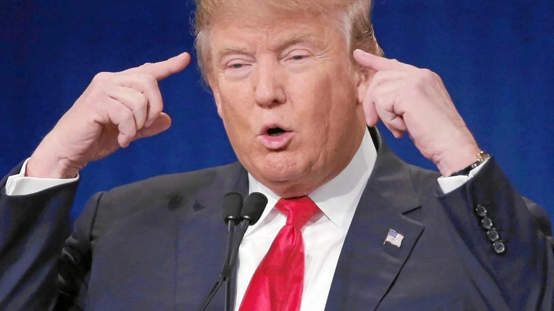 El precandidato republicano y magnate Donald Trump