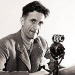 George Orwell trabajando para la BBC durante la Segunda Guerra Mundial