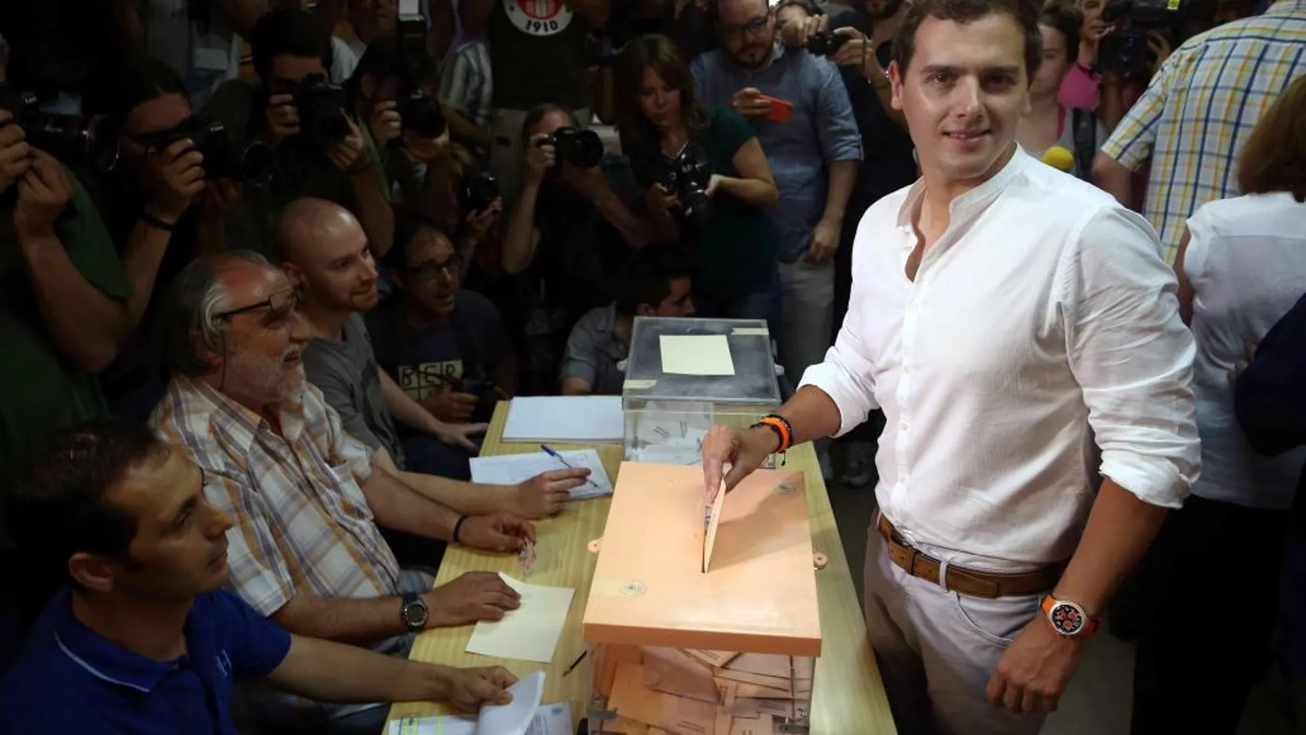 El candidato de Ciudadanos a la presidencia del Gobierno, Albert Rivera
